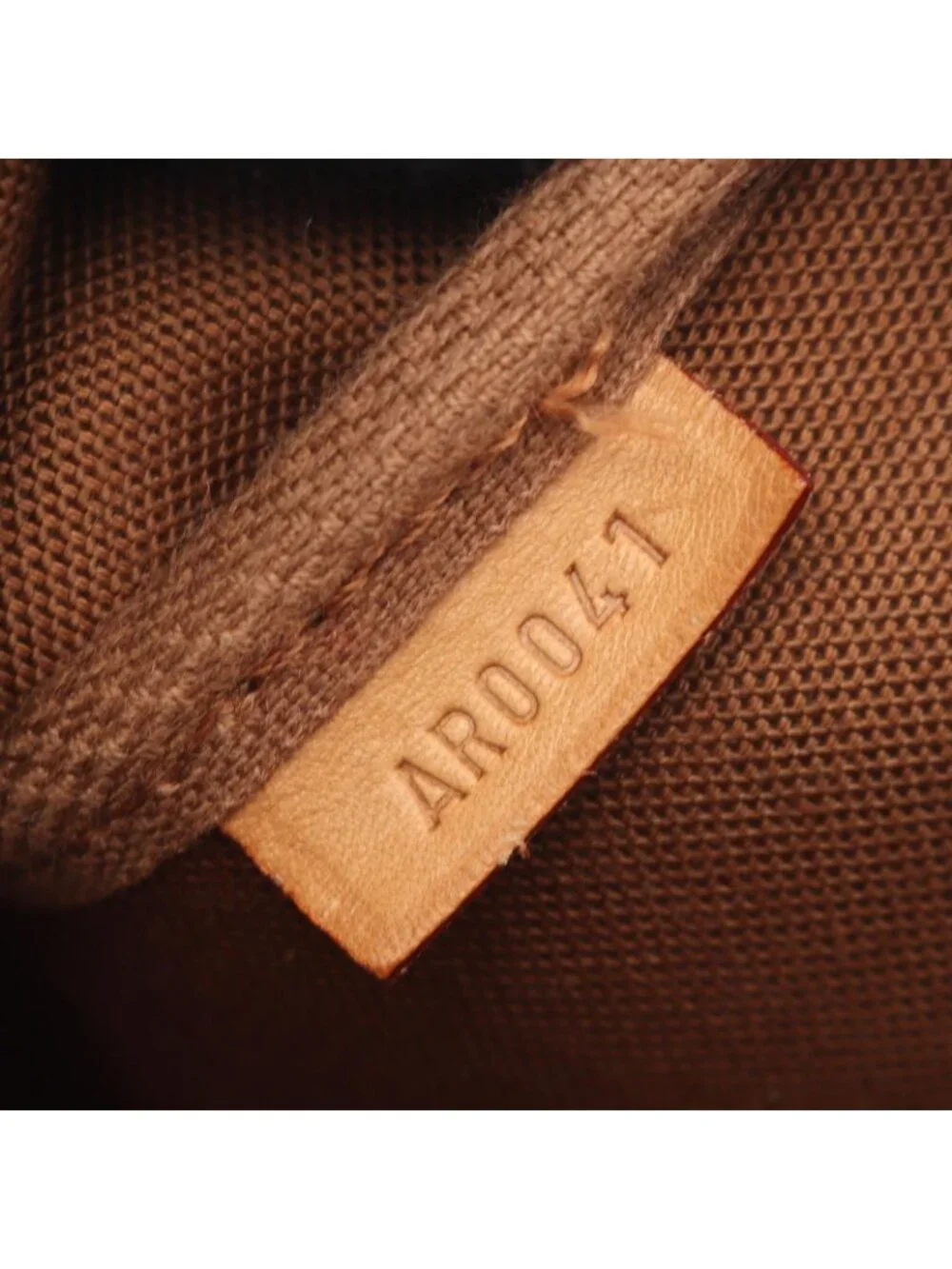 Louis Vuitton Handbag Pochette Khaki Canvas Leather